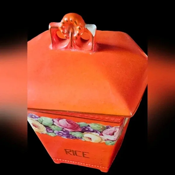 Vintage Czechoslovakia Porcelain Kitchen Canisters - 6 Small / 6 Large / 1 Salt  - Picture 9 of 16